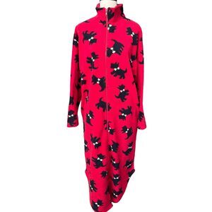Scottish Terrier  Full zip size Sz Small, Winter robe with pockets, Nightwear